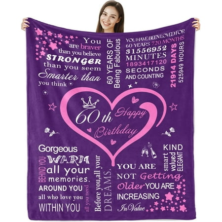 LHSHID 40th Birthday Gifts for Women Blanket 40th Birthday Gifts Ideas Birthday Gifts Throw Blanket Women 40th Birthday Gifts for Sister Wife Mom 40 Year Old Birthday Gift Ideas 50x60in LHSHID 40th Birthday Gifts for Women Blanket 40th Birthday Gifts Ideas Birthday Gifts Throw Blanket Women 40th Birthday Gifts for Sister Wife Mom 40 Year Old Birthday Gift Ideas 50x60in