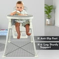 thumbnail image 3 of Chaise Haute pour Bébé 7-en-1 Entièrement Convertible – Fauteuil Inclinable pour Nouveau-Né en Rehausseur pour Tout-Petit, Pliable et Portable, Coussin Lavable Facile à Nettoyer, Plateau Amovible, Harnais de Sécurité à 5 Points – Grandit avec Votre Enfant - Gris, 3 of 8