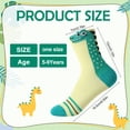thumbnail image 2 of Bocaoying 6 Pairs Silly & Fun Dinosaur Socks for Kids 5-9, Boys Novelty Cartoon Crew Socks - Soft Cotton Comfy Funky Socks for Boys Gift Idea, 2 of 9