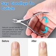 thumbnail image 6 of 8 Pieces Cuticle Nippers Stainless Steel Cuticle Trimmer Pointed Blade Cuticle Cutter Clipper Dead Skin Remover Scissors Manicure Tools for Fingernails and Toenails (Silver), 6 of 8