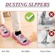 thumbnail image 4 of Zapatillas de fregona 4 pares de zapatillas para quitar el polvo Zapatillas de microfibra para fregar zapatos de fregona Zapatillas de limpieza, 4 of 5