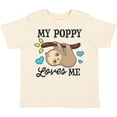 thumbnail image 3 of Inktastic My Poppy Loves Me with Sloth and Hearts Boys or Girls Toddler T-Shirt, 3 of 5