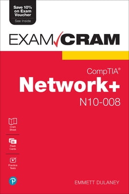 Pre-Owned Comptia Network+ N10-008 Exam Cram (Paperback) 013737576X 9780137375769