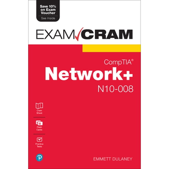 Pre-Owned Comptia Network+ N10-008 Exam Cram (Paperback) 013737576X 9780137375769