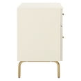 thumbnail image 3 of SAFAVIEH Genevieve Mid-Century 2 Drawer Nightstand, Cream/White Washed, 3 of 15