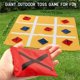 thumbnail image 3 of Juego de tablero de juego plegable | Tablero de plástico de 3x3 pies con 10 coloridos sacos de arena de 4x4 pulgadas | Alternativa portátil al aire libre a Cornhole | Incluye bolsa de almacenamiento, 3 of 5