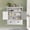 White, variant on NEGYLIM Wall Mounted Bathroom Cabinet, Barn Door Storage Cabinet with 2 Drawers & Adjustable Shelf, White