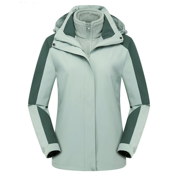 Honeeladyy Rain Jackets for Women Solid Waterproof Lightweight Raincoat, Hooded Windbreaker for Outdoor Hiking Travel