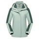 thumbnail image 1 of Chaquetas y abrigos casuales sin capucha de manga larga para mujer, chaqueta impermeable lisa con capucha para exteriores, abrigo superior a prueba de viento para mujer, 1 of 2