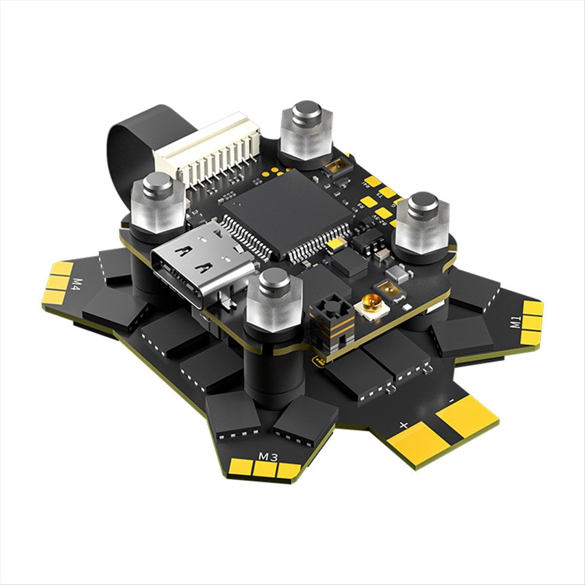 Borg 5S FPV Stack Controlador de Vuelo Borg 5S Receptor ELRS de 2,4 GHz ...
