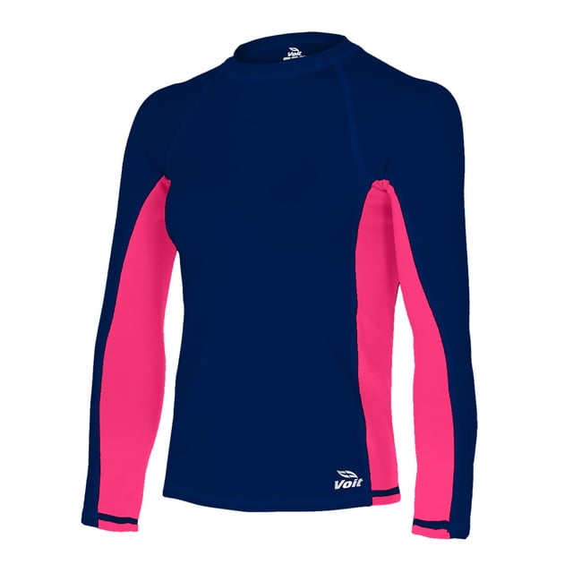 Voit Traje de Baño Tipo Rashguard, Dama, Azul, Talla Mediana