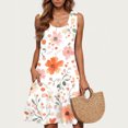 thumbnail image 2 of ZQUUVOU Women's Casual Summer Dress Sleeveless Floral Mini Round Neck Beach Dress Multicolor, 2 of 5