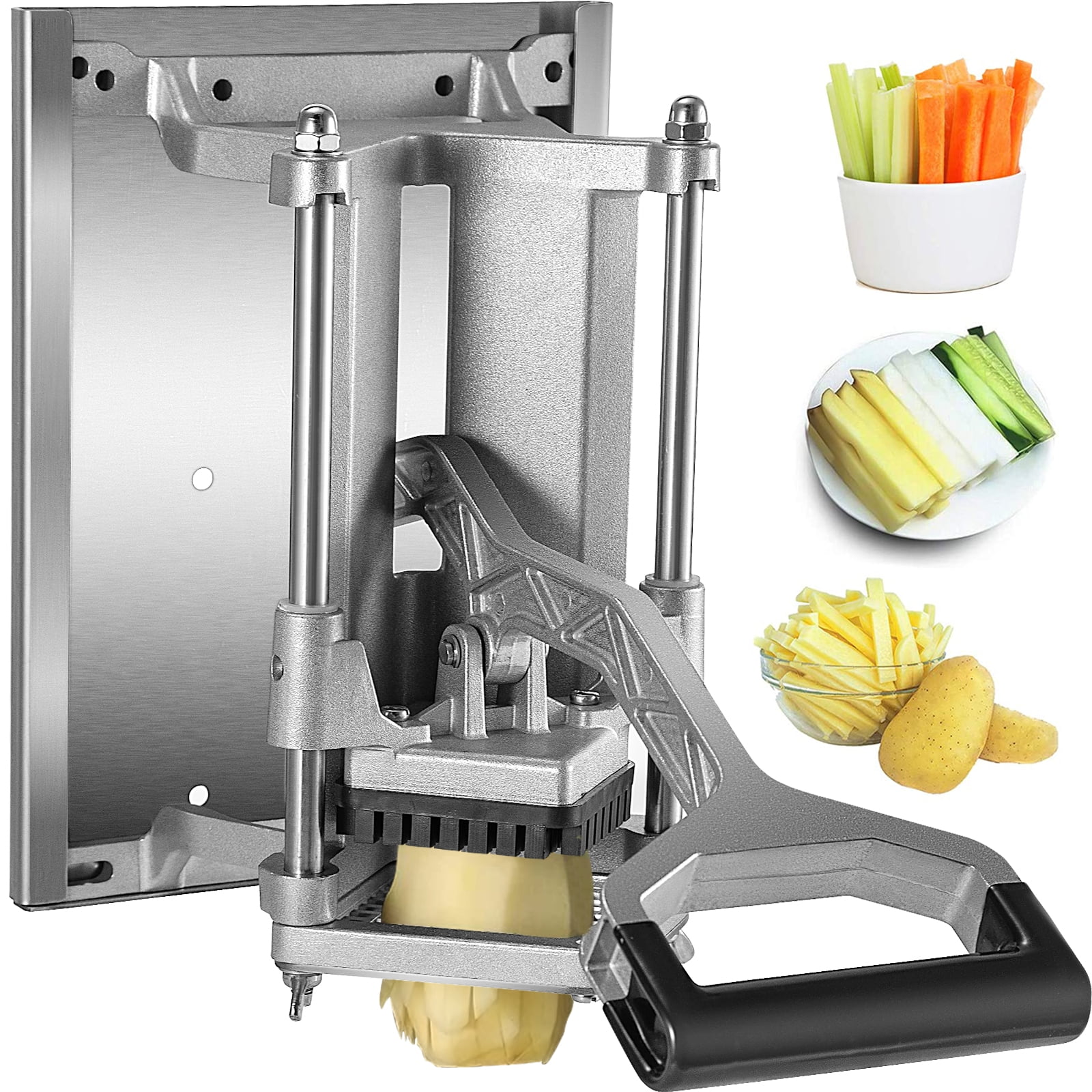 ubesgoo rovsun french fry vegetable potato cutter slicer commercial quality w 3 blade 3 8 1 4 1 2 walmart com