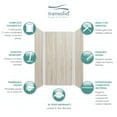 thumbnail image 3 of Transolid Ewk363672 Expressions 36" W X 36" D X 72" H Three Panel Shower Wall Kit -, 3 of 6