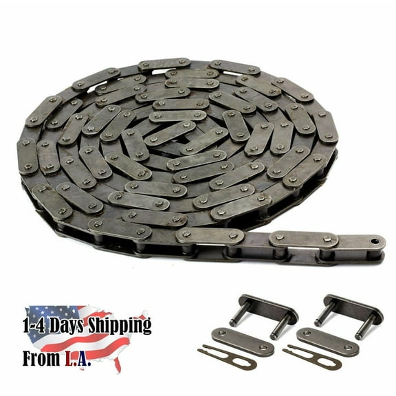 Jeremywell C2050 Conveyor Roller Chain 10 Feet with 1 Connecting Link