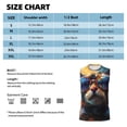 thumbnail image 5 of Lsque Cool Cat With Sunglasses Print Men's Cotton Blend Sleeveless Muscle Shirts (S-3XL)- Moisture Wicking, Odor Protection, UPF 30+,XX-Large, 5 of 8