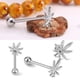 thumbnail image 1 of Anillo De Lengua, Hermoso Cuerpo De Perno De Acero Durabilidad Anillo De Lengua De Hoja, Cuerpo De Acero Quirúrgico Barras Rectas Quirúrgicas Para Mujeres Hombres Para Anillo De ANGGREK Leaf Tongue Ring, 1 of 8