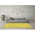 thumbnail image 3 of Ahgly Company Indoor Rectangle Abstract Yellow Contemporary Area Rugs, 3' x 5', 3 of 4