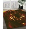 thumbnail image 3 of Ahgly Company Machine Washable Indoor Rectangle Transitional Dark Bronze Brown Area Rugs, 4' x 6', 3 of 7
