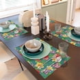 thumbnail image 6 of Placemats Set Of 4 / 6, Butterfly Hummingbird Flower Placemats For Dining Table Indoor/Outdoors Heat Resistant Washable Placemats 18" X 12", 6 of 8