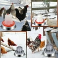 thumbnail image 4 of Outdoor Heated Chicken Waterer Poultry Bath Drinking Water Heating Poultry Feeder Heating Hood Machine Hanging Indoor Outside Home Garden Presents For Poultry Lovers Tube Feeders for Outdoors Suction, 4 of 9