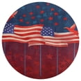 thumbnail image 3 of 4th of July Round Rugs -Washable Non-Slip Small Round Area Rug Throw Soft Circle Rugs for Bedroom, Modern Print Indoor Carpet for Entryway Sofa Living Room, 3 of 6