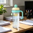 thumbnail image 4 of Large Reusable Water Bottle with Straw and Handle, 1200ml Leakproof Plastic Cup for Home Office Travel Sports, 4 of 6