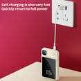 thumbnail image 5 of 2025 Magnetic Wireless Power Bank 10000mAh - PD22.5W Fast Charger with Digital Display | Triple Device Simultaneous Charging | Slim Portable Battery Pack for iPhone 16/Samsung Galaxy S25 (Beige)‌, 5 of 7