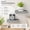 Grey, variant on Small Floating Wall Shelves, Set of 2 Oak Display Ledge Shelves with Lip, Wall Mounted Wooden Shelves for Bedroom, Bathroom, Kitchen, Living Room Decor