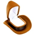 thumbnail image 4 of Creative Cowboy Hat Shape Wedding Engagement Ring Box Cowboy Hat Storage Velvet Rings Case Jewelry Box Gift Box Holder, 4 of 7