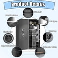 thumbnail image 3 of [No Assembly Needed] 8-10 Gun Safe for Home Rifle and Pistols,Fast Biometric Fingerprint Long Gun Safe with Adjustable Shelves,Heavy Duty Black Gun Cabinet ,Black (51.97×11.81×13.78 inch), 3 of 8