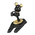 thumbnail image 1 of Soporte para teléfono con forma de oso, innovador, multifuncional, portátil, de escritorio, para teléfono móvil y tableta, color negro, 1 of 12