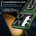 thumbnail image 4 of For Samsung Galaxy S23 Plus Case Heavy Duty with Camera Cover, Build in Kickstand & Magnetic Car, Military Grade Armor Protection Cover,Sturdy Rugged Shockproof Case, Darkgreen, 4 of 10