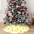 thumbnail image 5 of Lsque Bananas Print Christmas Tree Skirt, Tree Skirt with Ties or Velcro, Perfect for Holiday Decorations, Halloween, and New Year-36", 5 of 7