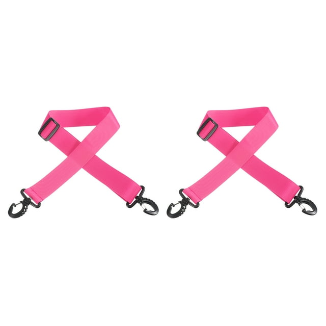 Uxcell 100cmx3.8cm Ski Carrier Strap, 2 Pack Snowboard Boot Carrying Strap Bright Pink