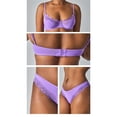 thumbnail image 2 of Women's Lace Trim Bra and Panty Set, Underwire, Adjustable Straps, 2-Piece, 2 of 8