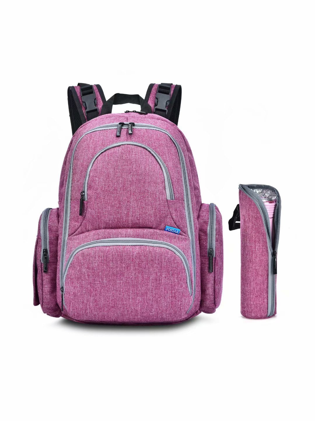 purple backpack diaper bag