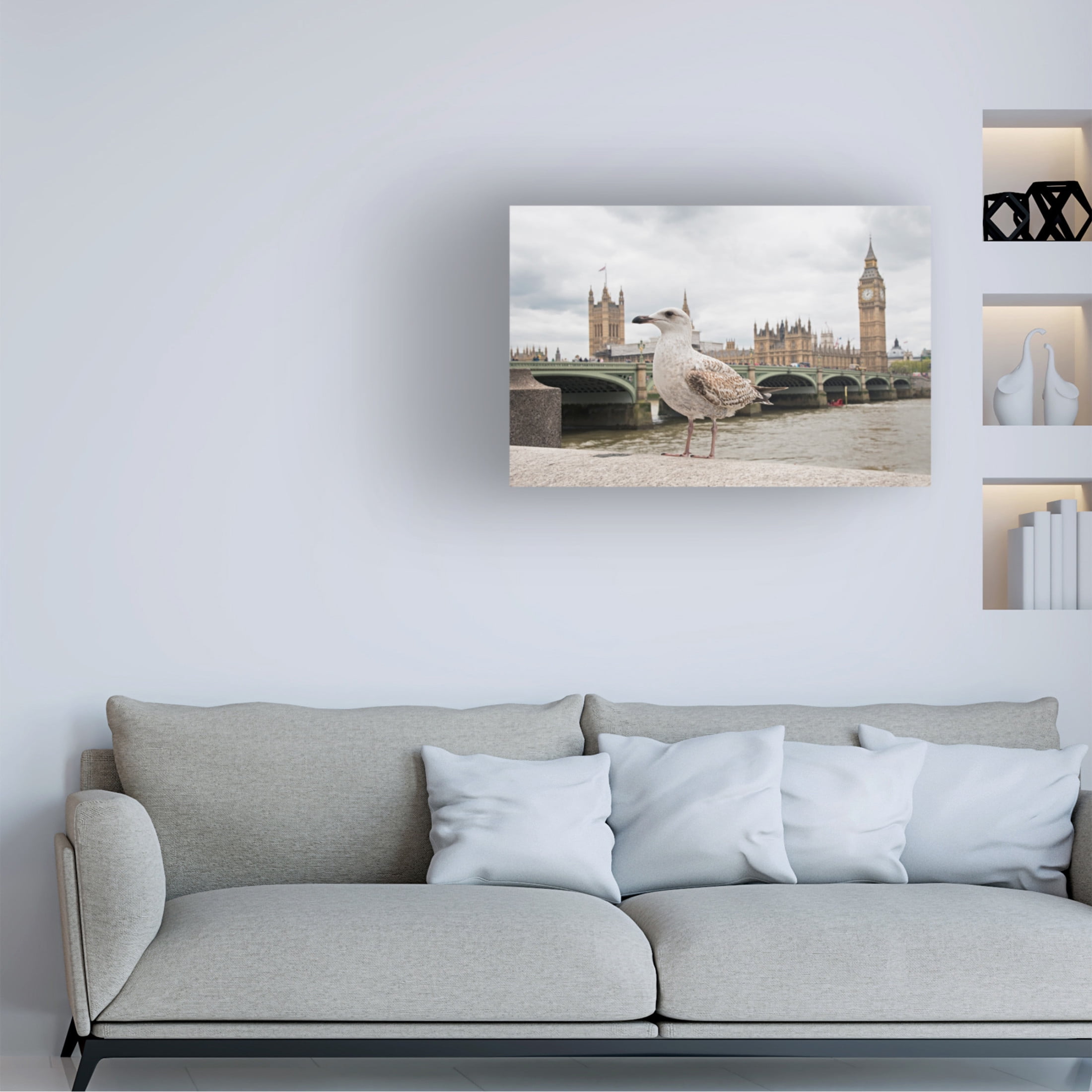 Canvas Wall Art - Marco Pozzi 'The Guardian' Wall Art for Living Room, Bedroom, or Office Décor by Trademark Fine Art - 47 x 30 Inches
