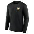 thumbnail image 2 of Men's Black Pittsburgh Penguins Territorial Long Sleeve T-Shirt, 2 of 3
