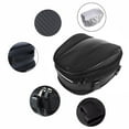 thumbnail image 4 of Bolsa de equipaje Cola Mochila moto impermeable de material cuero PU negro, 4 of 8