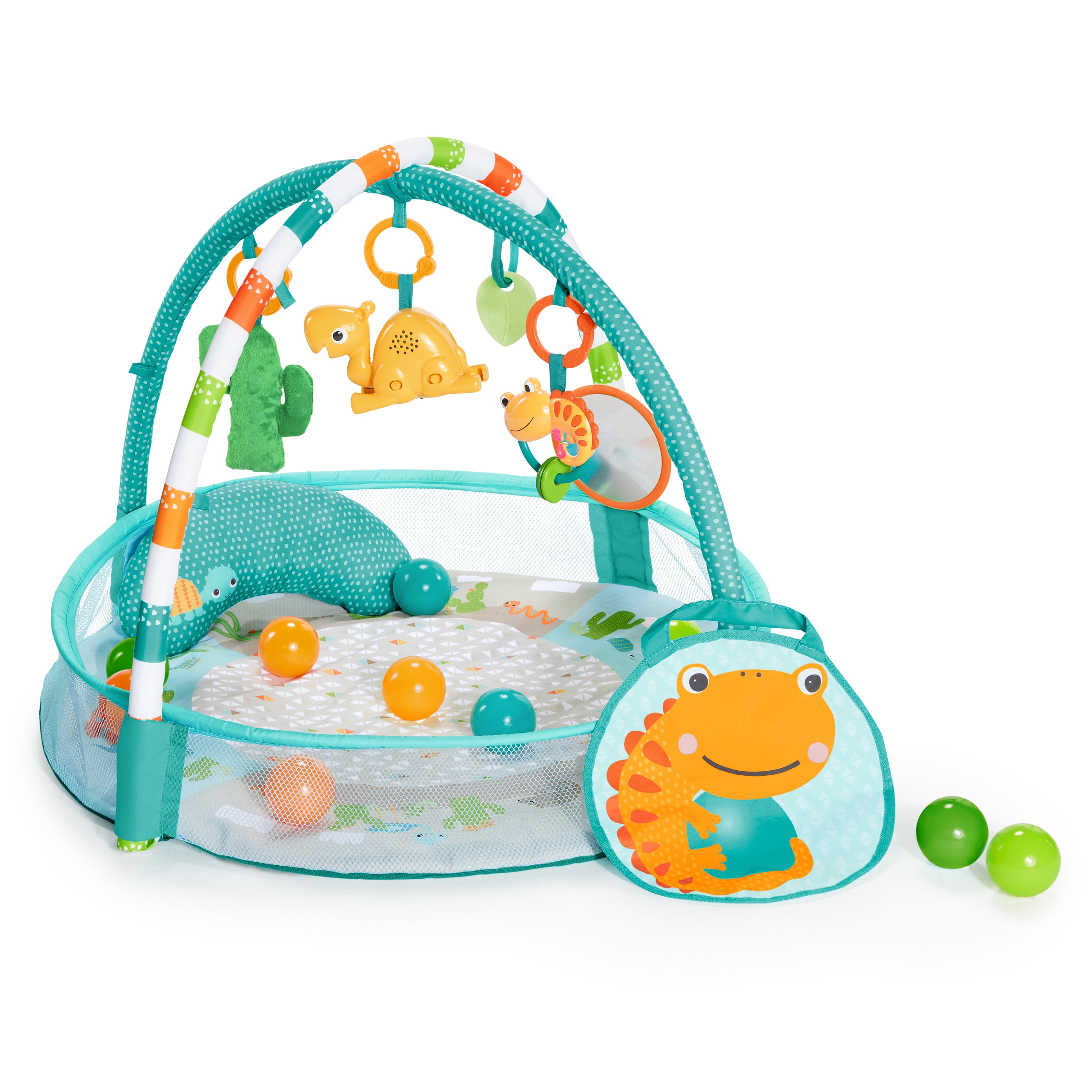 bright starts 5 in1 your way ball play activity gym in pink