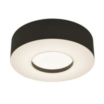 AFX Montclair 15-inch Black LED Flush Mount, Black Shade