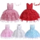thumbnail image 2 of Vestido de princesa para fiesta de cumpleaños con tutú de tul para niños, ropa infantil con encaje Floral para niñas, traje elegante de graduación de boda 18-24M (etiqueta 90) Gao Jinjia LED, 2 of 2