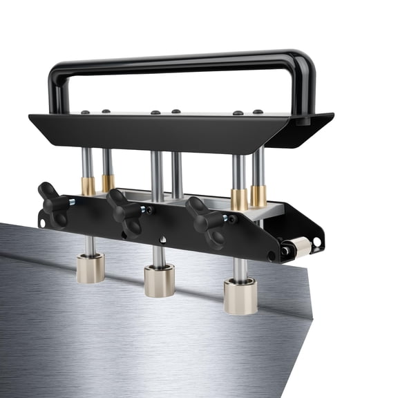 Three-Station Edge Roller Bender, 0-90° Bending Angle Bending, Adjustable Sheet Roller Bender for Making 5/8" to 4" Bends in 29 to 22-Gauge Steel, Large Sheet Metal Bender for Metal Roofing Materials