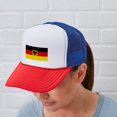 thumbnail image 5 of CafePress - German COA Flag - Adjustable Unisex Printed Trucker Hat with Mesh Back, 5 of 10