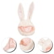 thumbnail image 5 of KAKOWELY Sombrero de conejito de peluche, sombrero con orejas de conejo, sombrero para fiesta, accesorio para disfraz de cosplay, 5 of 5