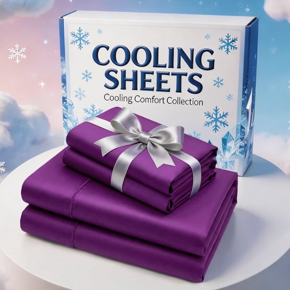3/4PCS Luxury Soft Bed Sheet Set with Deep Pocket Fitted Sheet, Easy Care, Perfect for Bedroom & Guest Room(Purple,Twin)