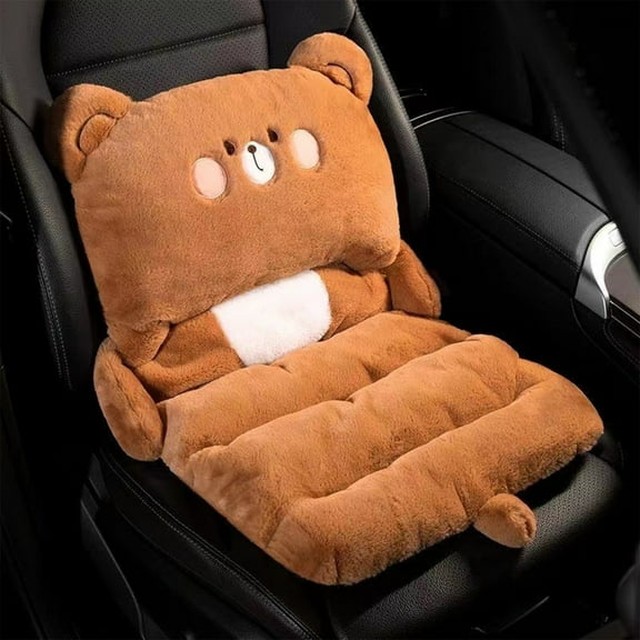 Clearance Today Sales! Car Cushion Winter Warm Cushion Car Siamese Cushion Cushion Cute Pattern Warm Cushion Warehouse Sale