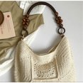 thumbnail image 6 of JKCCZLL Bohemia Summer Crochet Beach Bag Women Underarm Shoulder Bags Cute Crossbody Purse Travel Top-handle Tote Hobo Handbag,Yellow,outdoor, 6 of 7