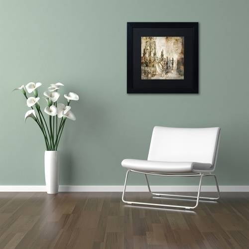 Trademark Fine Art "Lumi?res I" Canvas Art by Color Bakery Black Matte, Black Frame